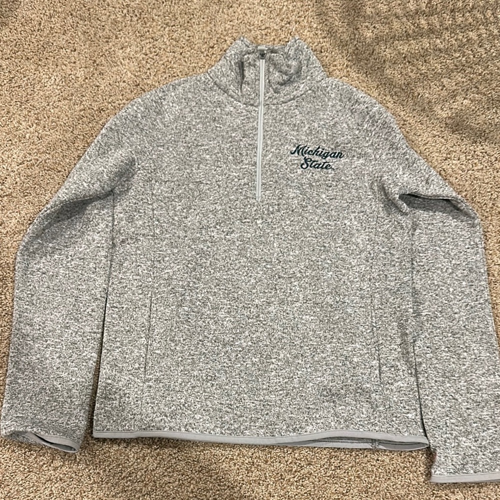 League Heather Gray Quarter-Zip Pullover